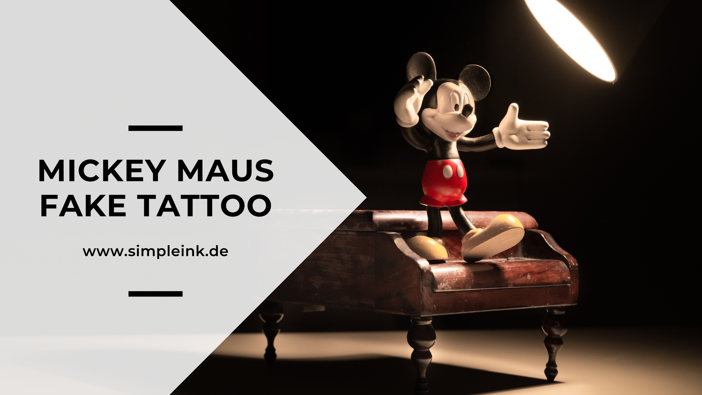 Mickey Maus Fake Tattoo