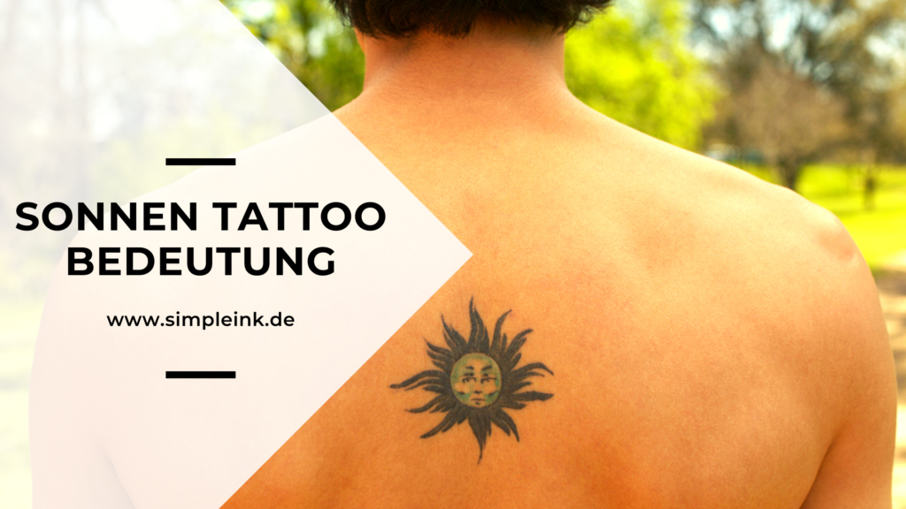 Sonnen Tattoo Manner